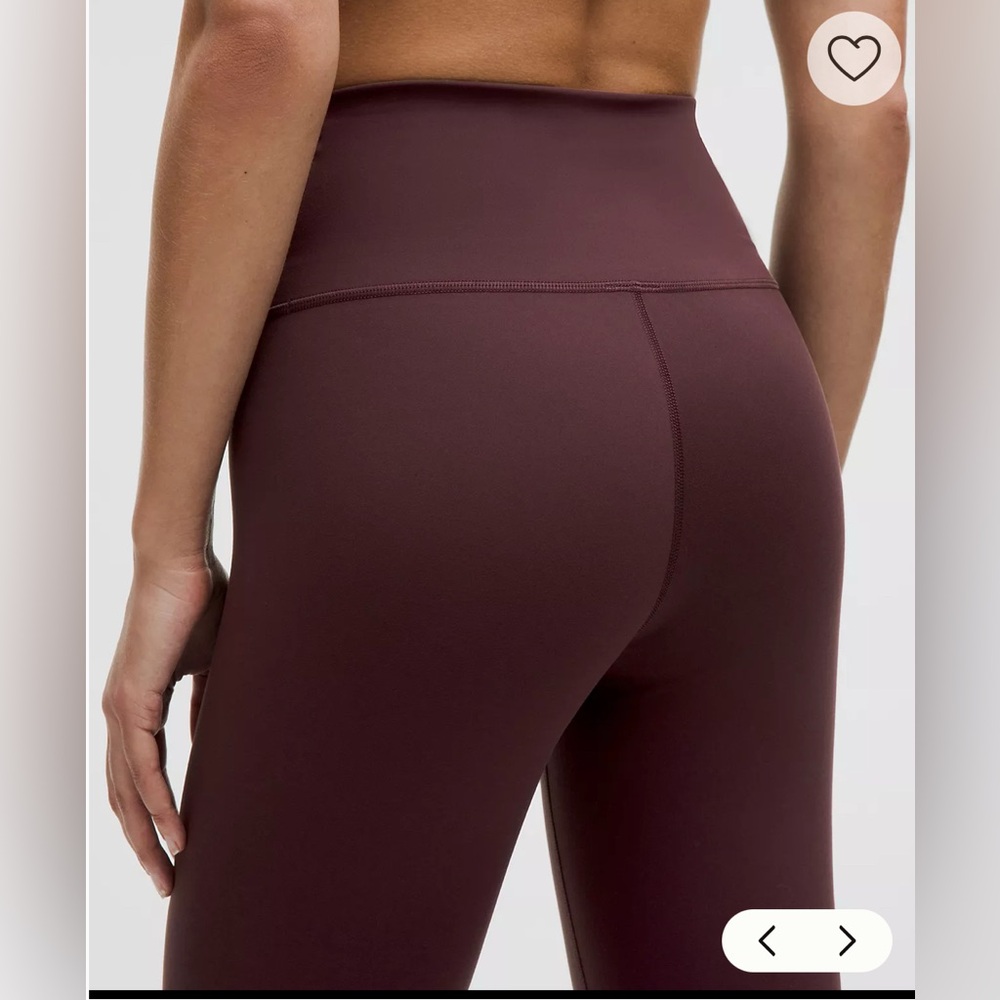 NWT Lululemon Wunder Train High-Rise Tight 25" Goodnight Plum Size 6 - Picture 6 of 9
